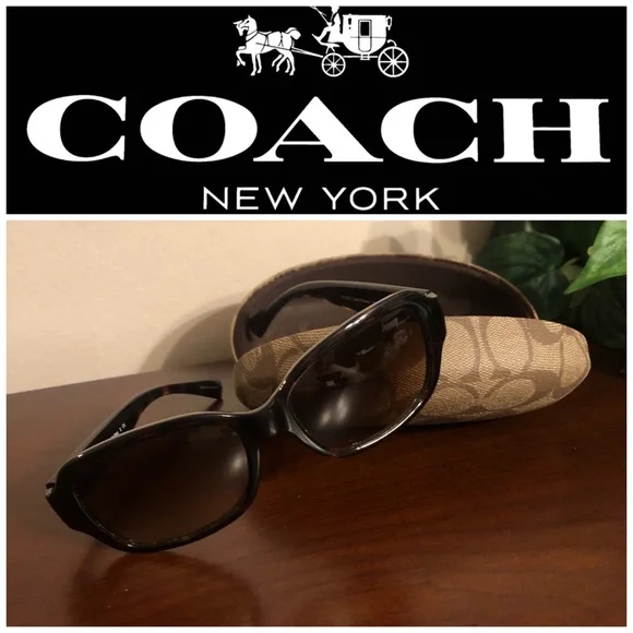 Coach L923 Rita Dark Tortoise Sunglasses Sunglasses Coach HC8132 L109 | Free Shipping | Glasses.com® main image 4